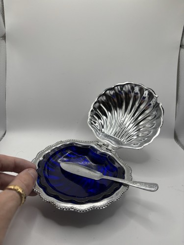 Vintage silver plated shell - vintage,