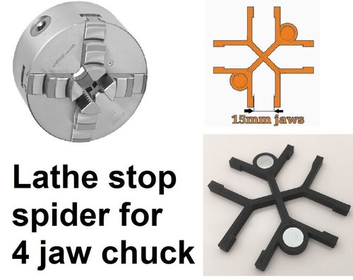 Lathe chuck stop spider - stop, for