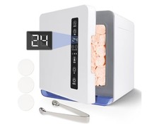 TopDirect Hot Towel Warmer Cabinet, UV Towel Heater with LED Display, Adjustable