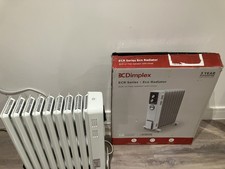 Dimplex Eco Radiator 2kW Oil Free ECR20 White Heater w/ Wheels 3 Heat Settings