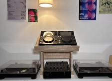 Flat pack wooden DJ deck stands