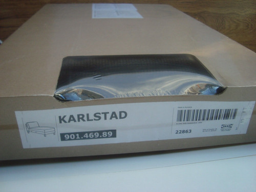 Ikea karlstad brown chaise - ikea,