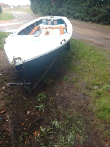 Enterprise sailing dinghy - sailing,