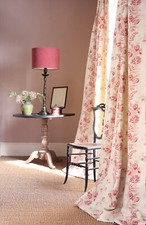 NEW INTERLINED SINGLE CURTAIN IN KATE FORMAN BEATRICE LINEN FABRIC