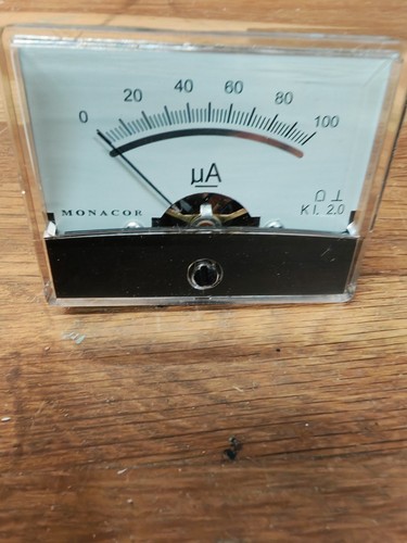 Monacor microammeter 100ua - monacor,