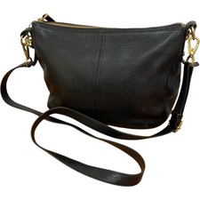 Fossil Black Leather Crossbody