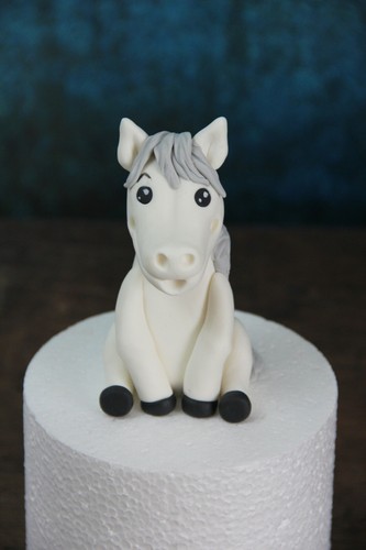 Handmade white horse - /, pony