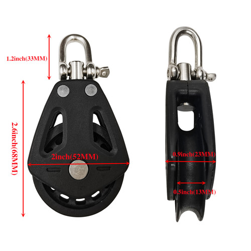 Nylon single pulley - nylon,