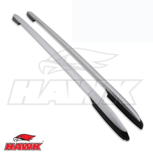 Silver aluminium roof rails - silver,