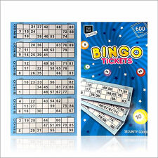 Jumbo Bingo Tickets Book Activity Fun Easy Read Numbers 600 Quality Perforated