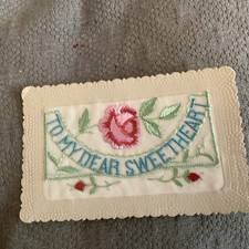 Ww1 Silk Postcard To my dear