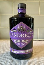 Empty 1 x HENDRICKS 'Grand Cabaret' Gin Bottle 70cl with ORIGINAL lid - UPCYCLE