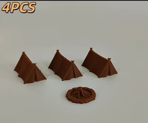 Military tents firepit set - military,