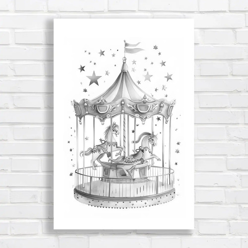 Enchanted carousel horse black - enchanted,