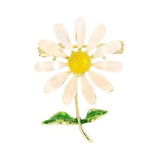 Intricate Floral Shaped Brooch Pin Fashionable Daisy Flower Clothing Accessories