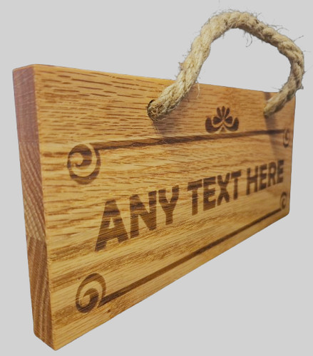 Personalised wooden wood sign - personalised,