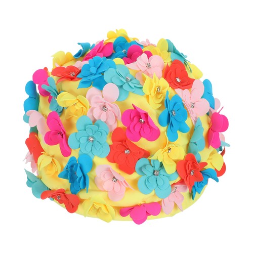 Ladies flower swimming cap - ladies,