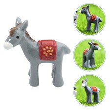 6 Pcs Mini Donkey Statue