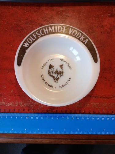Wolfshmidt vodka glass ashtray - wolfshmidt,