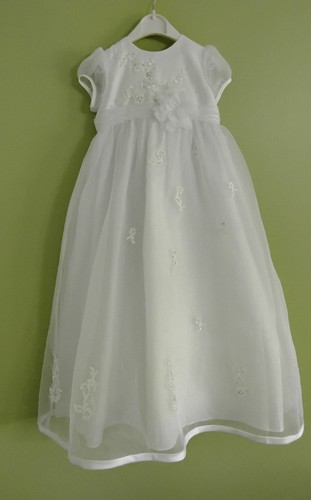 Girls christening gown white - christening,