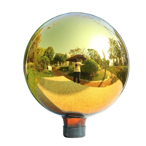 Reflective garden gazing - gazing, ball
