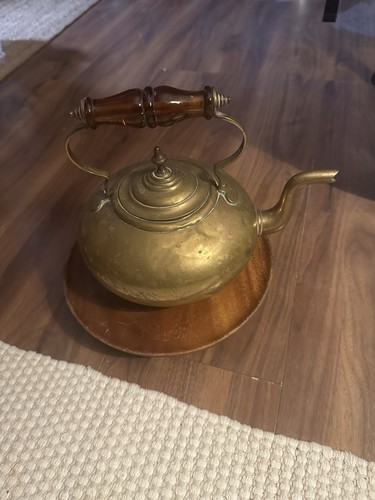 Antique brass victorian footed - antique,