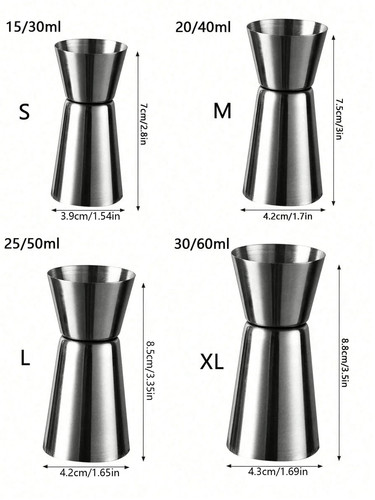 Measure cup 25ml 50ml jigger - measure,