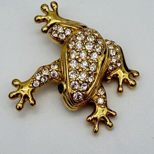 Vintage ciner swarovski frog - ciner,