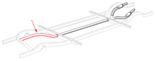 Front heater tube - front,