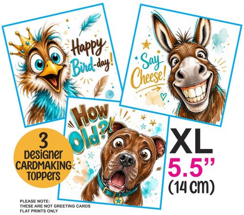 Card toppers for - 3,
