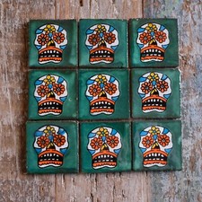 9 x  Ceramic Mexican Tiles
