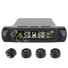 Car Tire Pressure Temp Monitoring System LCD Digital Display TPMS Kit 4 Sensors 