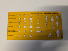 Various Rotring Letter Stencils and Drawing Templates