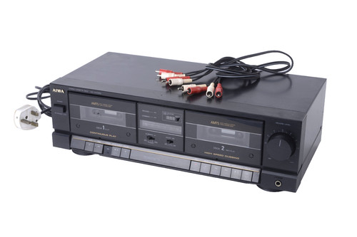 Aiwa wx333 dual cassette - aiwa,