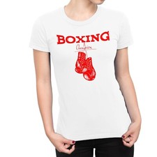 1Tee Womens Boxing Champion With Vintage Boxing Gloves T-Shirt