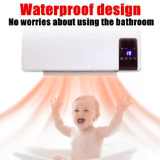UK Home Wall Fan Heater Timer PTC Bathroom Workshop Electric Wall mounted Remote