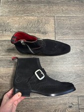 jeffery west shoes men boots black suede uk7 us8 eu41