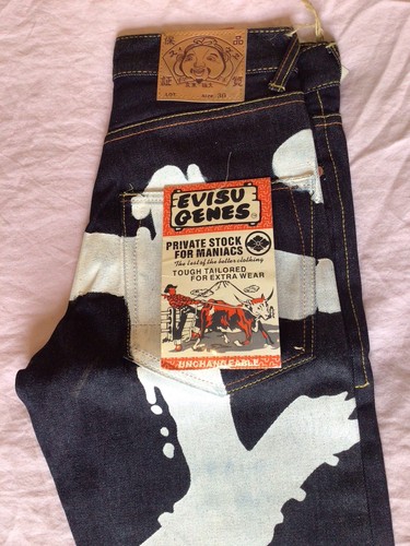 Evisu mens denim jeans - logo,