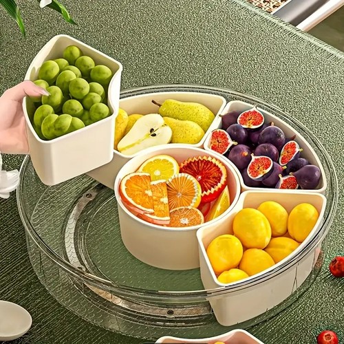 Section nibble tray with - section,