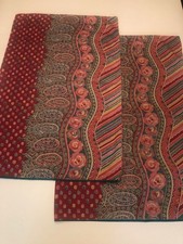 VTG Collier Campbell 2 Standard Pillowcases KASHIMR 1982 HTF PAISLEY FLORAL