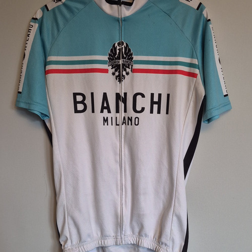 Vintage bianchi cycling jersey - bianchi,