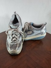 Sketchers Shape-Ups Women's Shoes SN 12320 Size 6 Silver Blue fitness tone