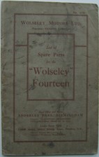 Wolseley 14 Spare Parts List