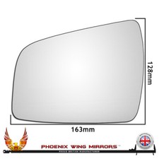 Left Hand Passe Side Vauxhall Zafira B Facelift 2009-2017 Wing Door Mirror Glass