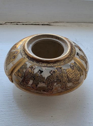 Antique japanese satsuma koro - antique,