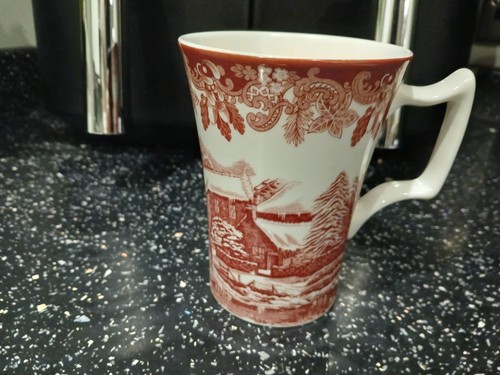Spode winter scene mug - scene,
