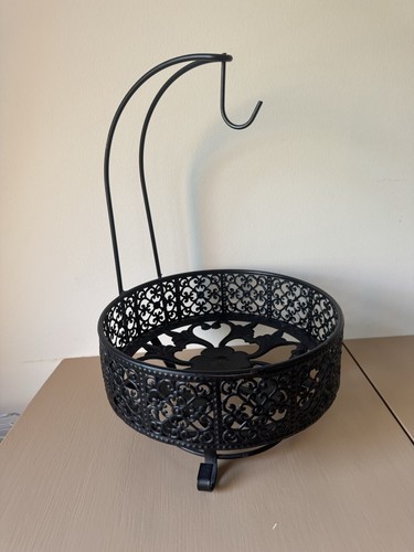 Black fruit ornate metal wire - ornate,