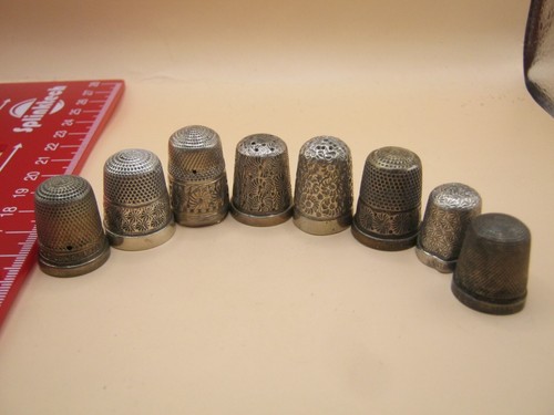 Antique thimbles in total - antique, x