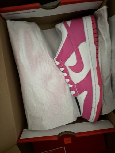 Nike pink white dunk low - pink/white,