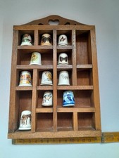 Vintage Thimbles with Wood